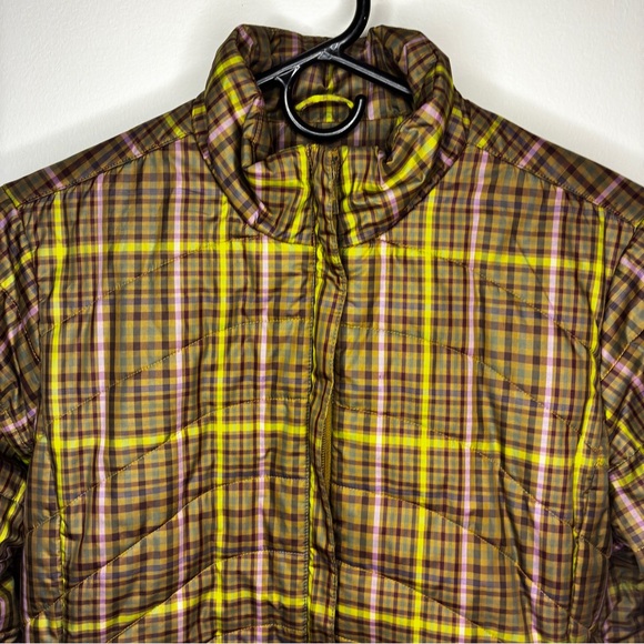 Lands’ End Plaid Puffer Jacket Women’s M (10–12) Lightweight Quilted Coat Warmth - Picture 2 of 15